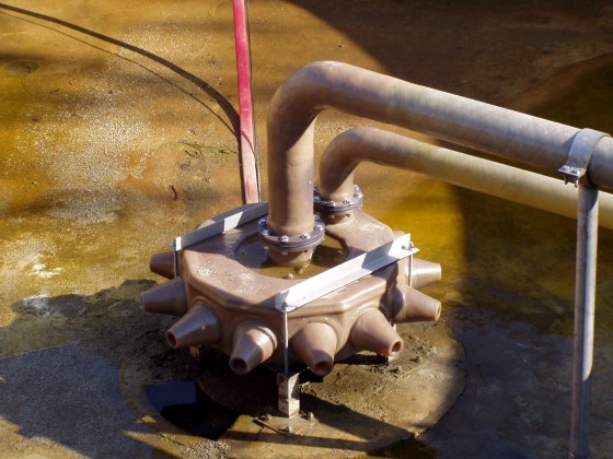 aerobic digester at municipal plant in ohio using eddy jet aerator
