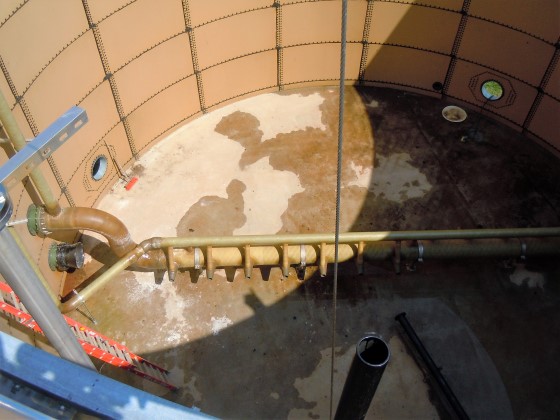 aerobic digester using jet aerator with sulzer pump and kaeser blower at plant in ohio