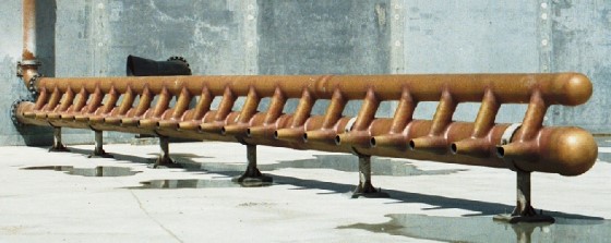 jet aerator in deep activated sludge tank at pulp and paper mill